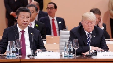 El presidente de EE.UU., Donald Trump, y su hom&oacute;logo chino, Xi Jinping