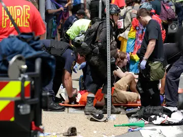 Varios heridos por un atropello masivo en EEUU Varios heridos por un atropello masivo en EEUU