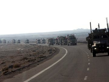 Imagen de tropas de EEUU en la frontera entre Irak y Siria