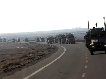 Imagen de tropas de EEUU en la frontera entre Irak y Siria Imagen de tropas de EEUU en la frontera entre Irak y Siria
