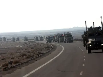 Imagen de tropas de EEUU en la frontera entre Irak y Siria Imagen de tropas de EEUU en la frontera entre Irak y Siria