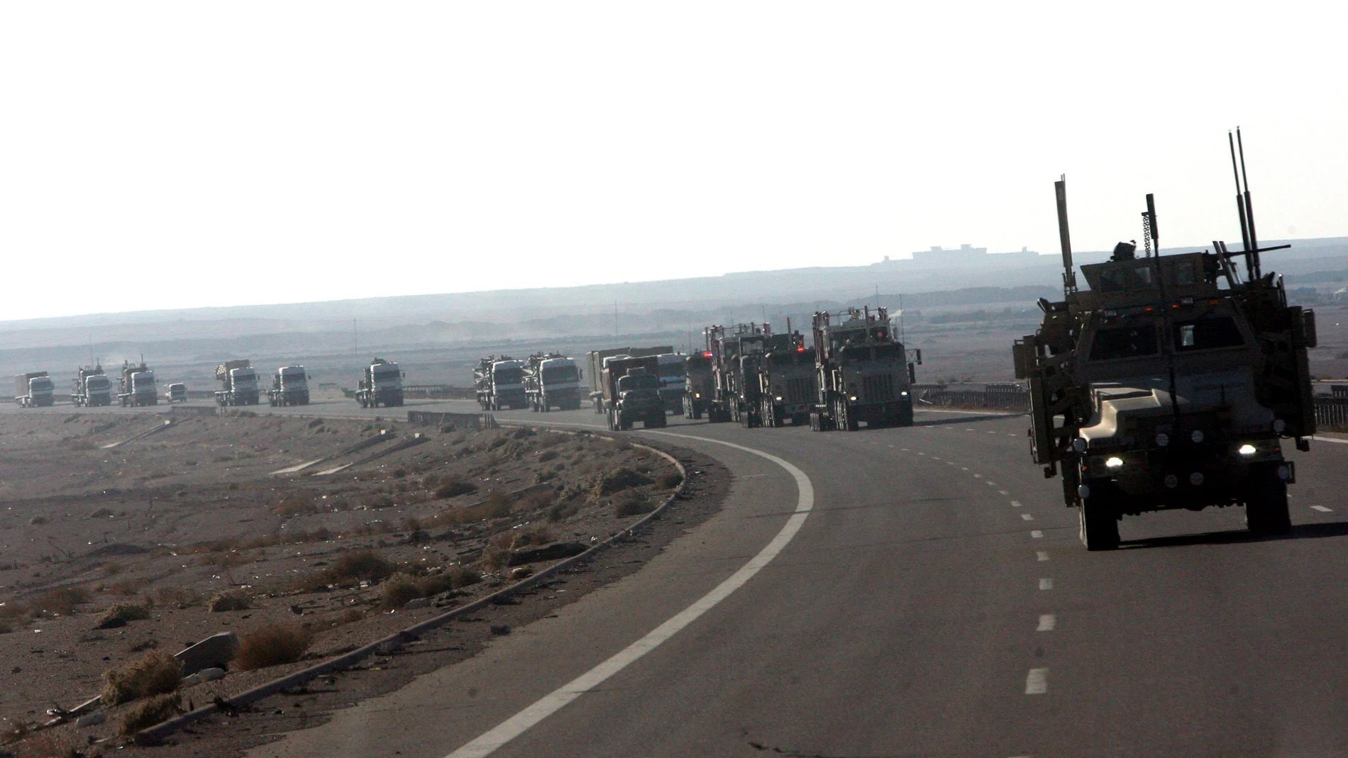 Imagen de tropas de EEUU en la frontera entre Irak y Siria Imagen de tropas de EEUU en la frontera entre Irak y Siria
