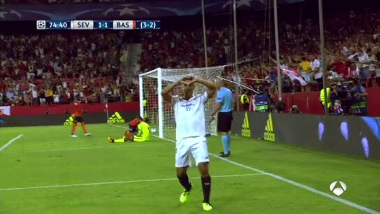 Ben Yedder sentenció al Istanbul Basaksehir con el 1-2 tras una gran jugada de Nolito