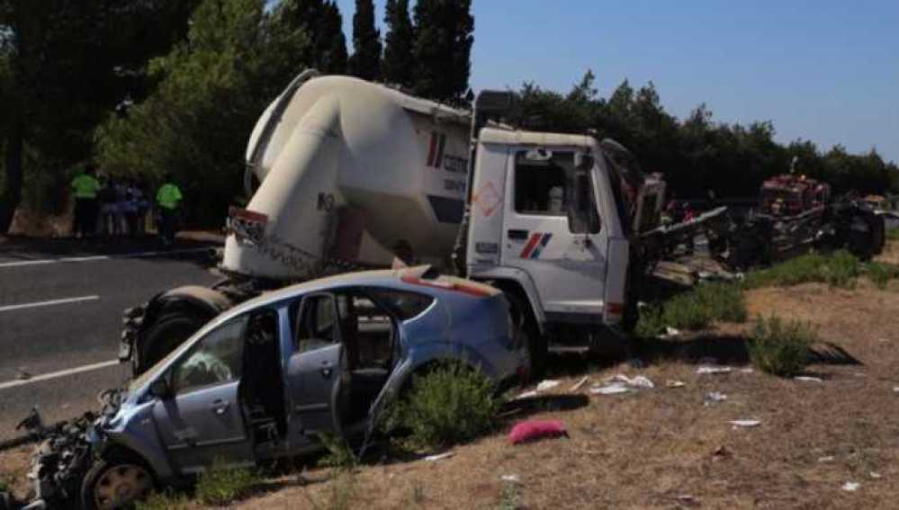 Tres fallecidos en el accidente múltiple en Sa Pobla (Mallorca)