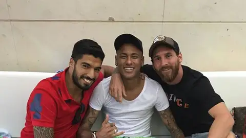 Neymar, Messi y Suárez Neymar, Messi y Suárez
