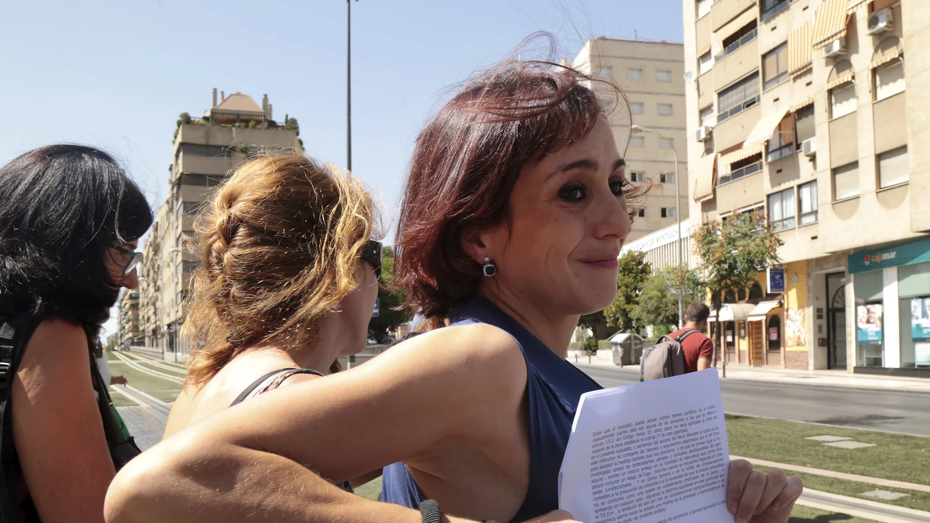 Juana Rivas tras ser puesta en libertad Juana Rivas tras ser puesta en libertad