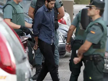 Mohammed Alla, entrando en los juzgados Mohammed Alla, entrando en los juzgados