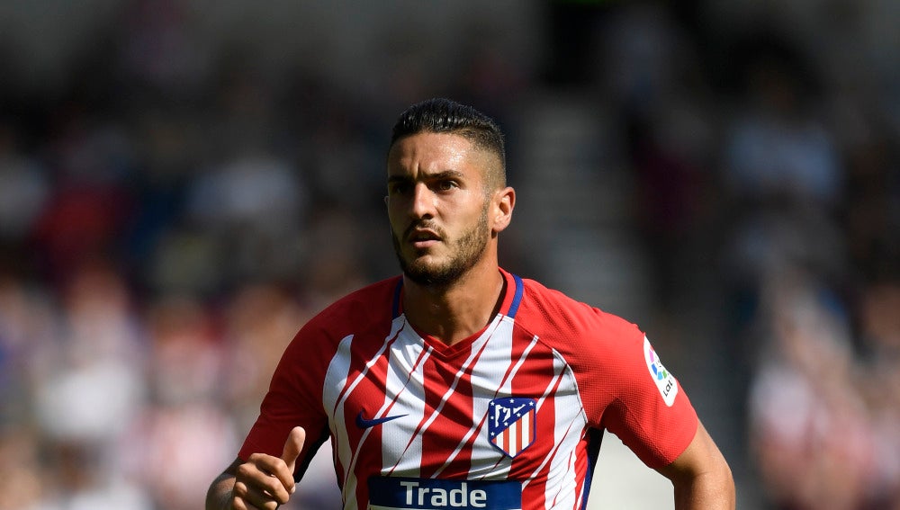 Koke, durante un partido con el Atlético de Madrid