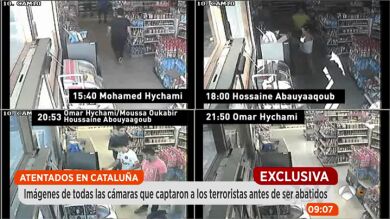 Imágenes de todas las cámaras que captaron a los terroristas antes de ser abatidos