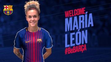 Mapi León, nueva jugadora del Barcelona