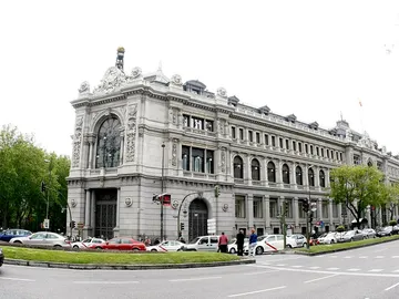 Vista de la fachada del Banco de España Vista de la fachada del Banco de España
