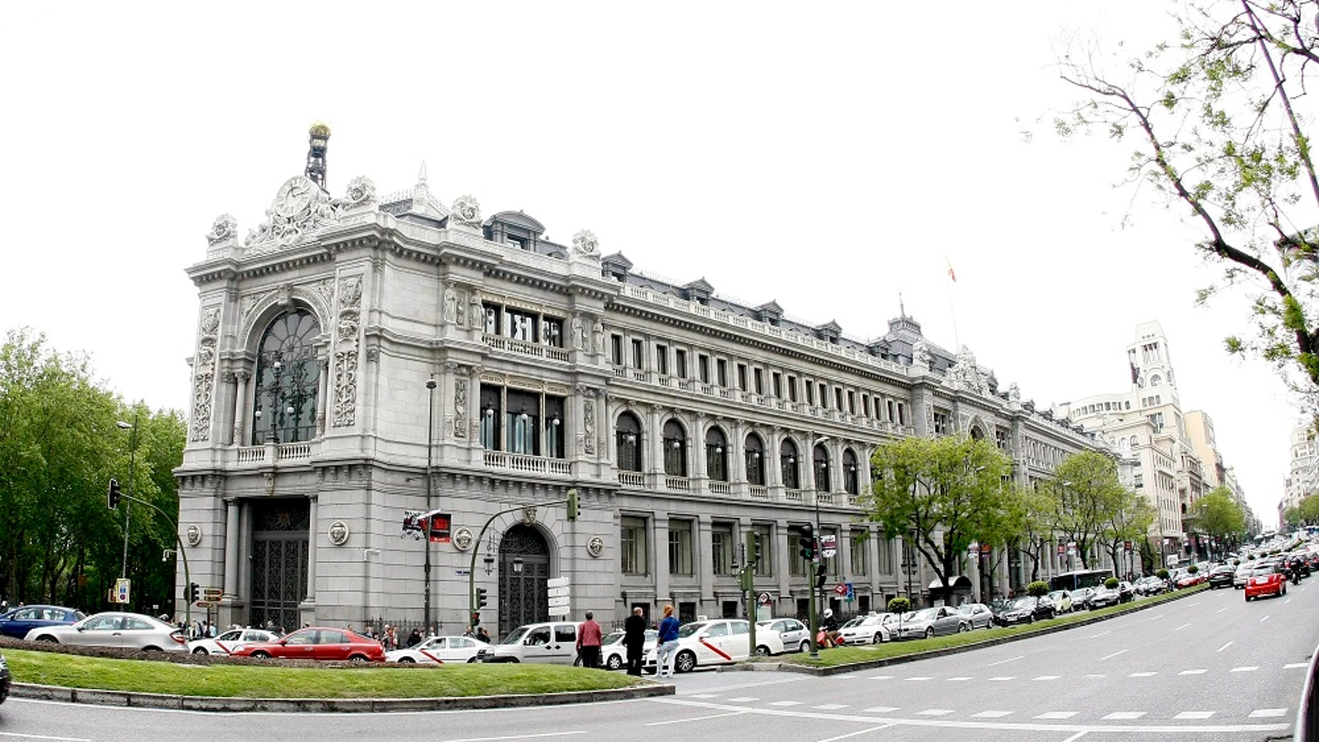 Vista de la fachada del Banco de España Vista de la fachada del Banco de España