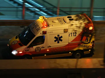 Ambulancia del Samur, imagen de archivo Ambulancia del Samur, imagen de archivo