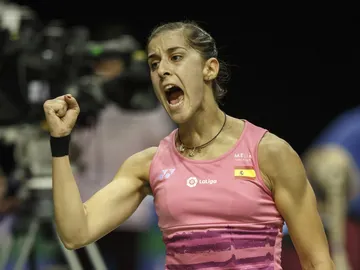 Carolina Marín tras pasar a cuartos Carolina Marín tras pasar a cuartos