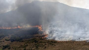  Incendio en Encinedo (León), en la comarca de La Cabrera