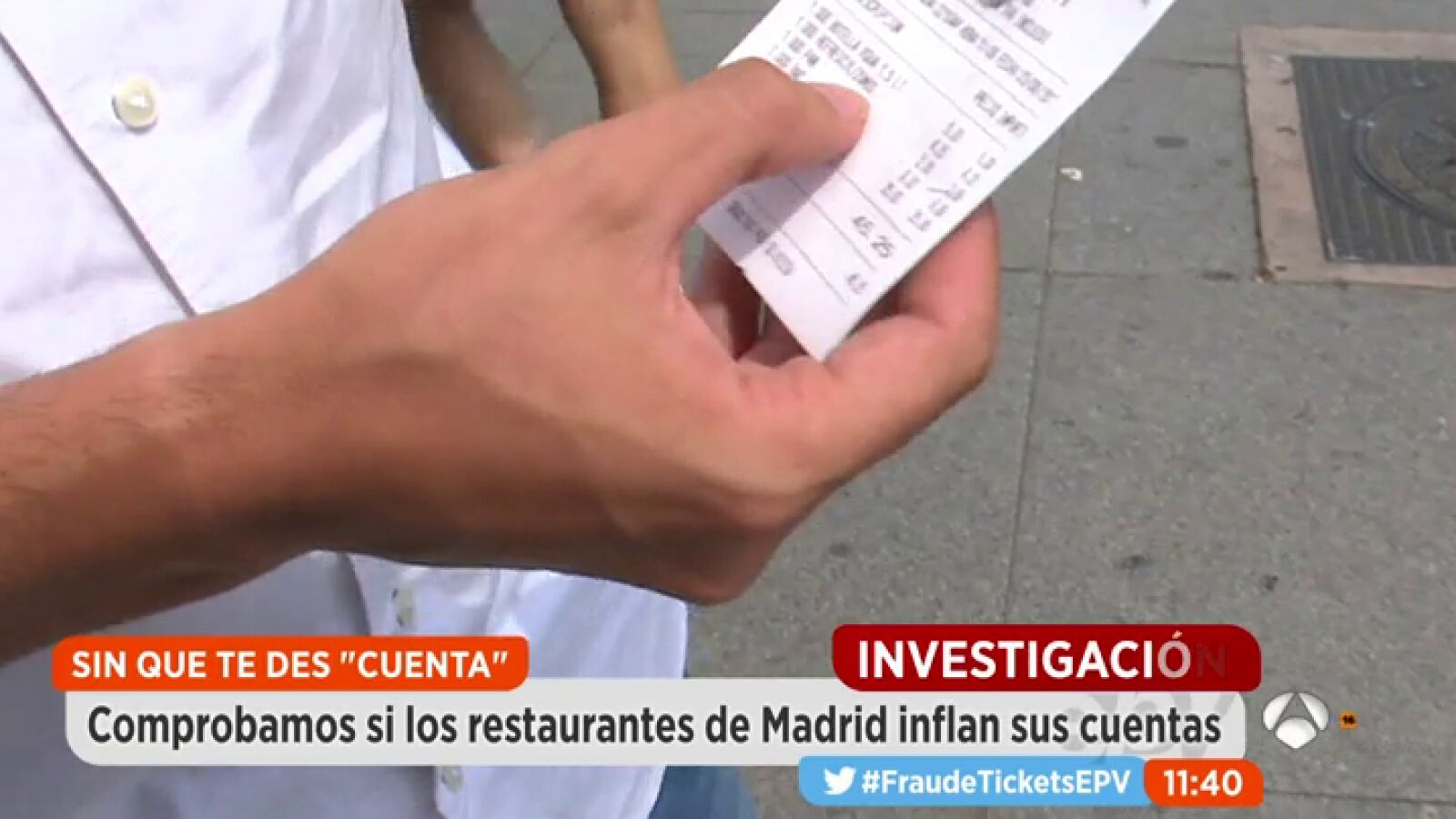 Fraude en los tickets de los restaurantes