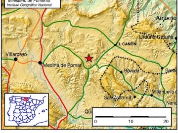 Movimiento sísmico registrado en Burgos