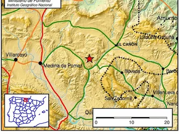 Movimiento sísmico registrado en Burgos Movimiento sísmico registrado en Burgos
