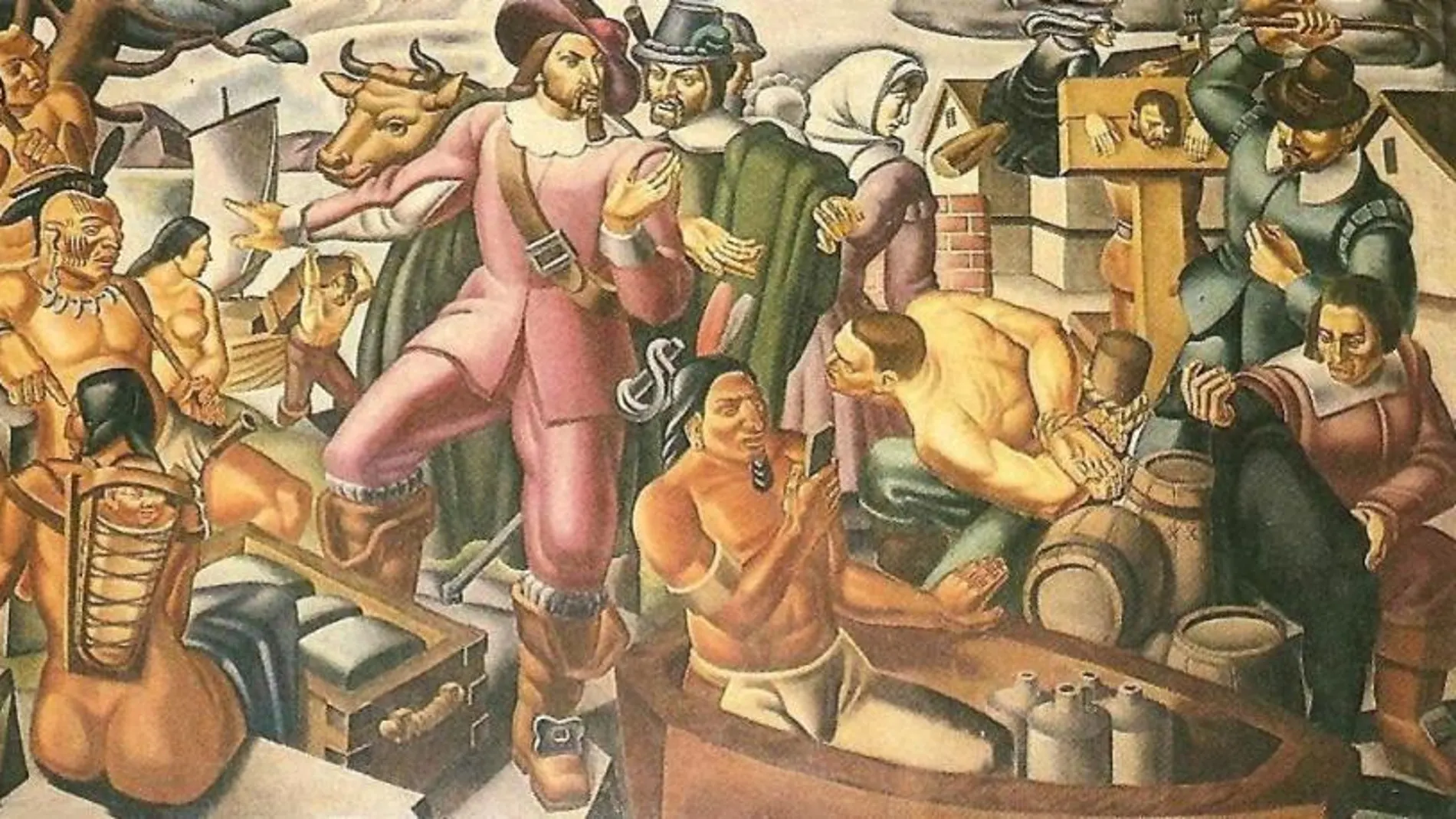 Cuadro Mr. Pynchon and the Settling of Springfield Cuadro Mr. Pynchon and the Settling of Springfield