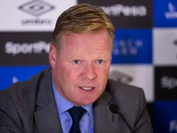 Ronald Koeman en una rueda de prensa Ronald Koeman en una rueda de prensa