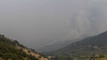 Incendio en La Cabrera, en León