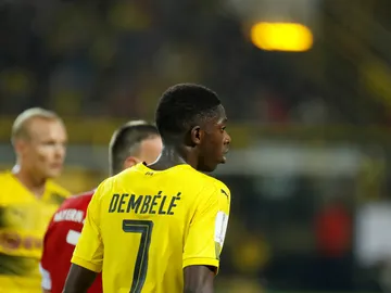 Dembele, con el Borussia Dortmund Dembele, con el Borussia Dortmund