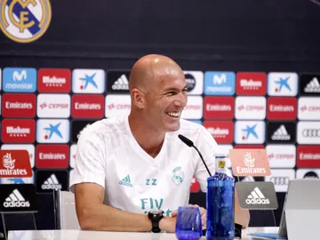 Zidane, en rueda de prensa Zidane, en rueda de prensa