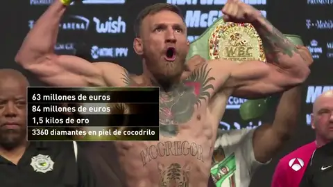 Las cifras del combate entre Mayweather y McGregor Las cifras del combate entre Mayweather y McGregor