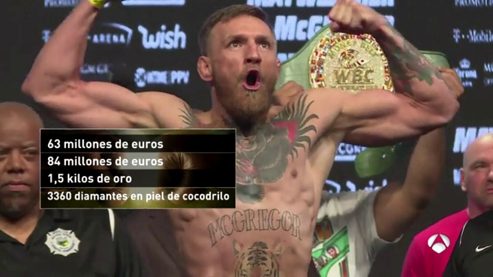 Las cifras del combate entre Mayweather y McGregor: esperan recaudar más de 400 millones de euros