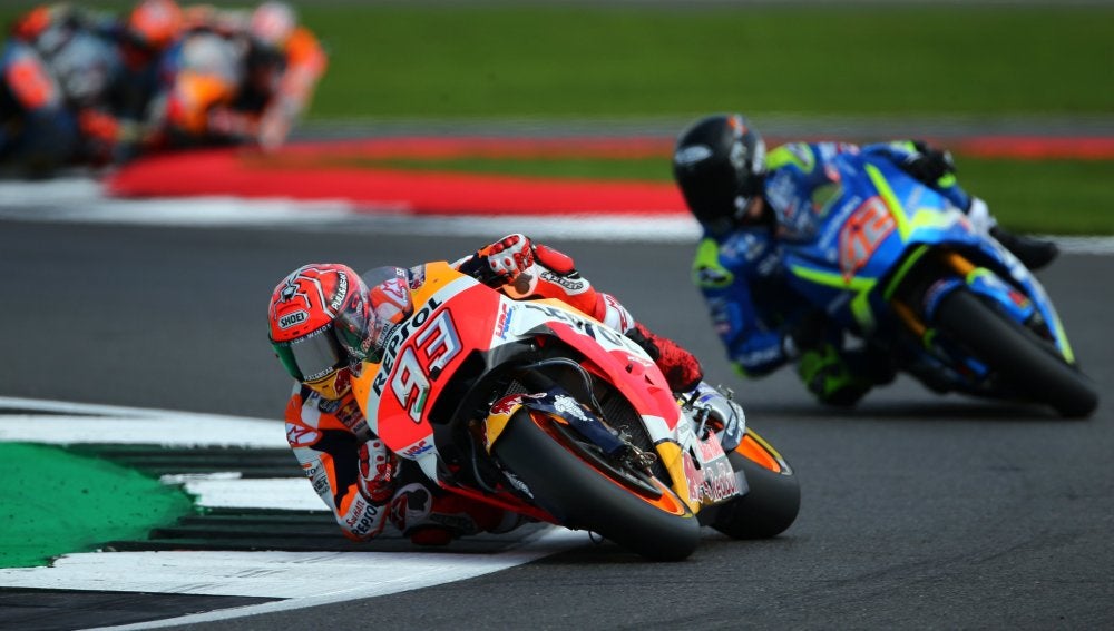 Marc Márquez en el GP de Gran Bretaña