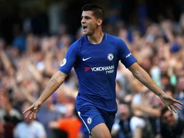 Álvaro Morata celebra un gol con el Chelsea Álvaro Morata celebra un gol con el Chelsea