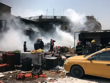 Coche bomba que hizo explosión en la zona de Yamila, Bagdad Coche bomba que hizo explosión en la zona de Yamila, Bagdad