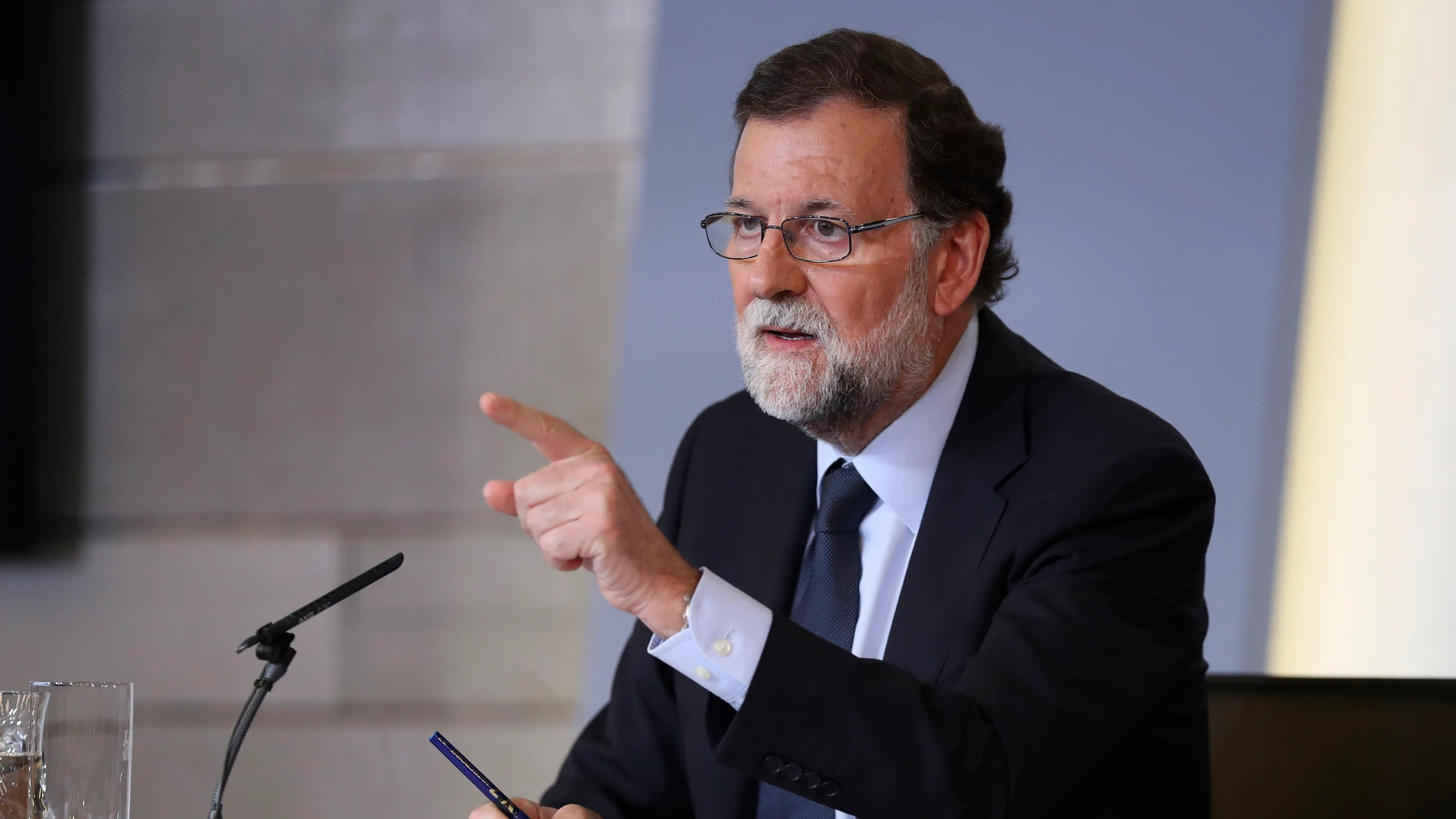 El presidente del Gobierno, Mariano Rajoy, durante la rueda de prensa El presidente del Gobierno, Mariano Rajoy, durante la rueda de prensa