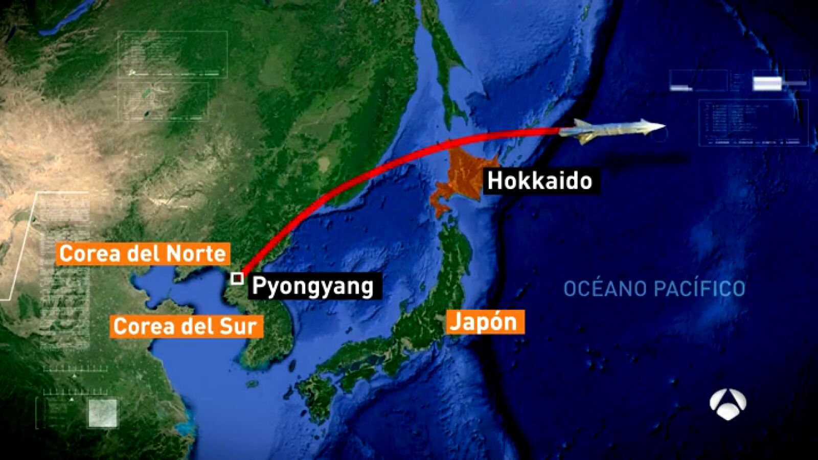 Estados Unidos confirma que Corea del Norte lanzó un misil balístico de alcance intermedio