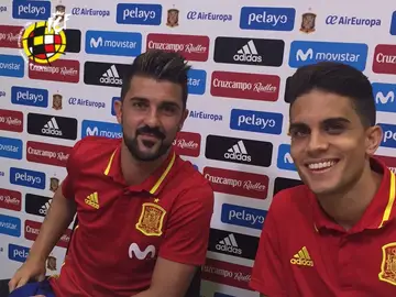 Villa y Bartra en rueda de prensa Villa y Bartra en rueda de prensa