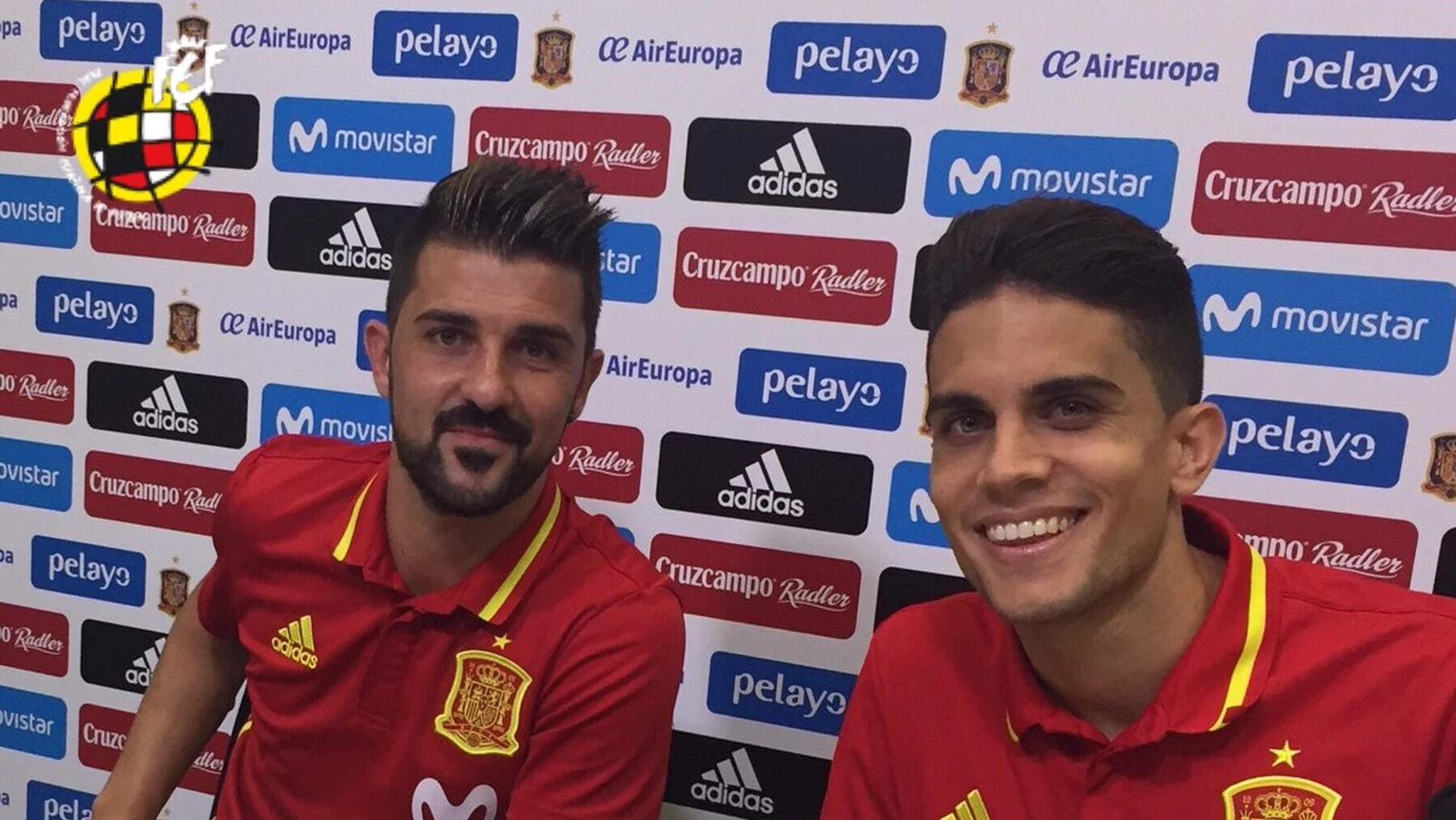 Villa y Bartra en rueda de prensa Villa y Bartra en rueda de prensa