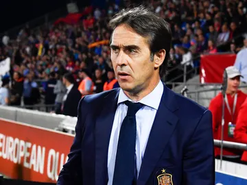 Lopetegui, durante el Liechtenstein - España Lopetegui, durante el Liechtenstein - España