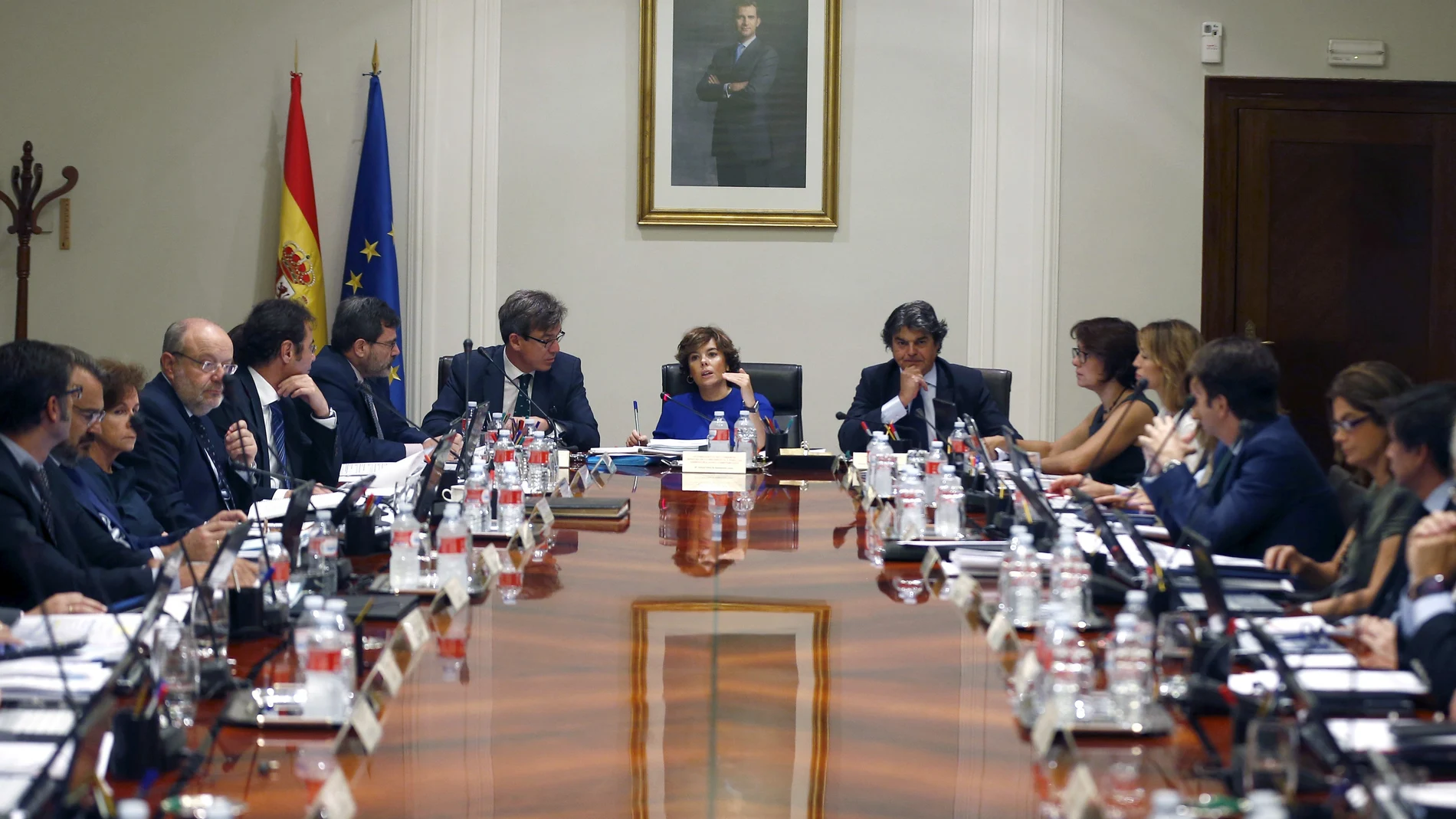 La vicepresidenta del Gobierno, Soraya Sáenz de Santamaría, preside la reunión La vicepresidenta del Gobierno, Soraya Sáenz de Santamaría, preside la reunión