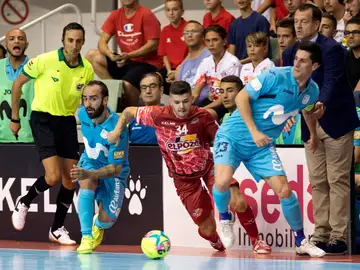 Momento del partido entre Inter Movistar y ElPozo Murcia Momento del partido entre Inter Movistar y ElPozo Murcia