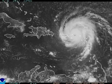 El huracán Irma acercándose a Puerto Rico El huracán Irma acercándose a Puerto Rico