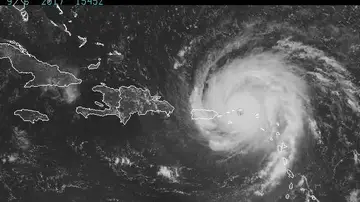 El huracán Irma acercándose a Puerto Rico El huracán Irma acercándose a Puerto Rico