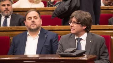 Oriol Junqueras y Carles Puigdemont