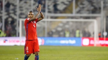 Arturo Vidal durante un partido