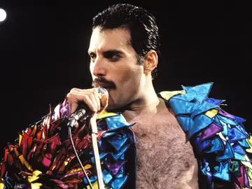 Freddie Mercury en un concierto de &#39;Queen&#39;