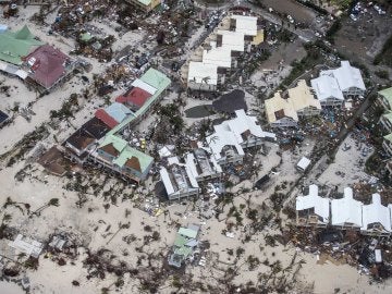 la parte francesa de San Martín por el huracán Irma