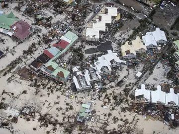 la parte francesa de San Martín por el huracán Irma la parte francesa de San Martín por el huracán Irma