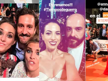 Euforia en las redes sociales de los protagonistas de 'Tiempos de guerra' Euforia en las redes sociales de los protagonistas de 'Tiempos de guerra'