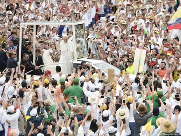 El Papa Francisco entre sus fieles en Colombia El Papa Francisco entre sus fieles en Colombia