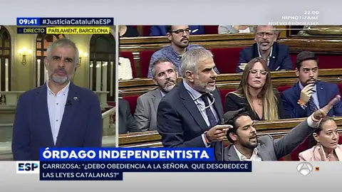 Carrizosa, portavoz de Ciudadanos: "Si ellos se saltan las leyes, ¿por qué debemos respetarlas nosotros?" Carrizosa, portavoz de Ciudadanos: "Si ellos se saltan las leyes, ¿por qué debemos respetarlas nosotros?"