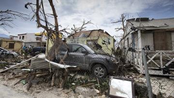 Daños ocasionados por el huracán Irma en Philipsburg, en la isla de San Martín